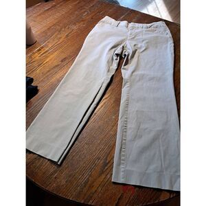 Size 14 Gap Stretch Khaki Tan Bootcut Flare Pants with Pockets Belt Loops